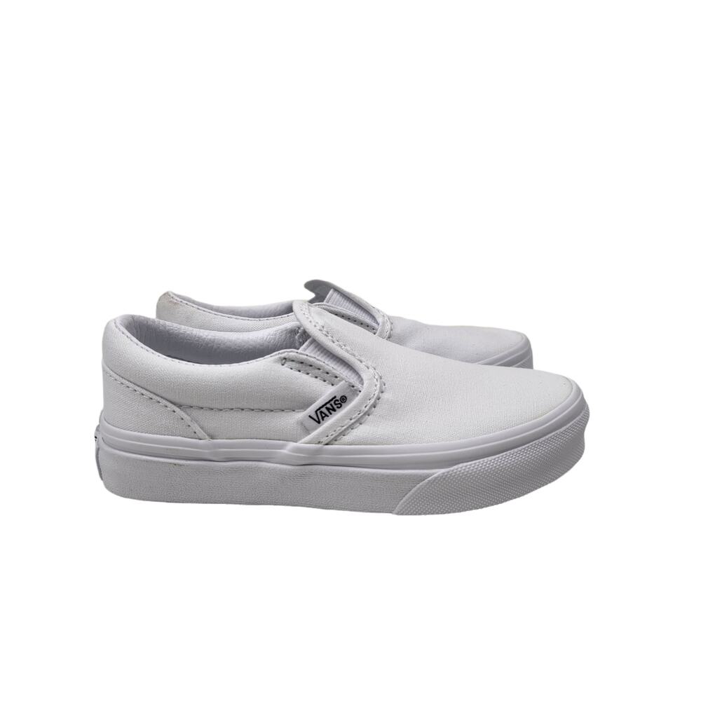 Vans Boys Classic Slip-On (/YTH) - True White - 2 Youth